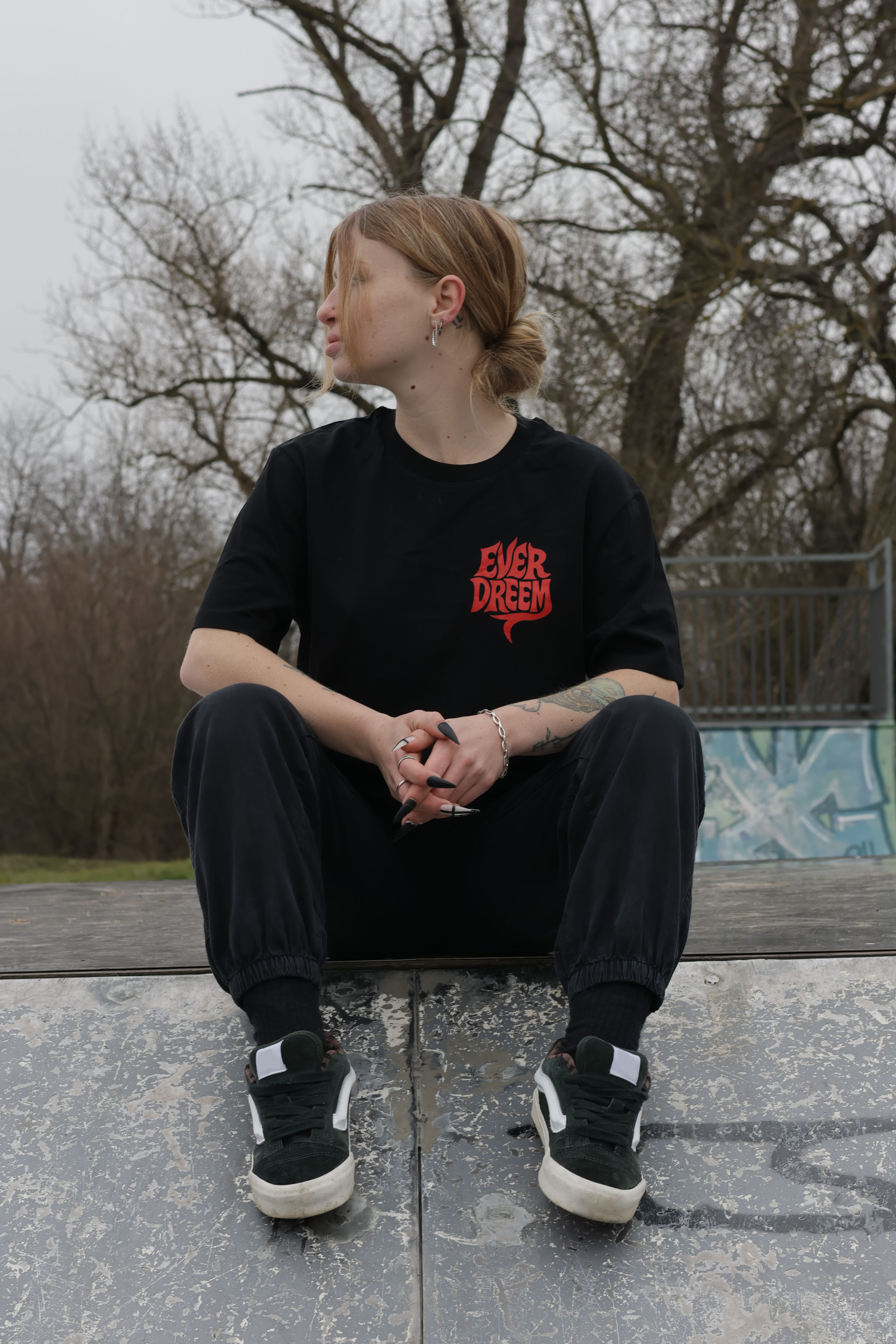 T-shirt Red Moon Unisexe